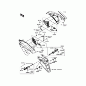 Схема вузла: Сигнал повороту для Kawasaki EX400 Ninja 400R