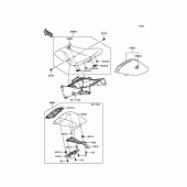 Схема вузла: Сидіння для Kawasaki ZX600 Ninja ZX-6R