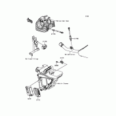 Схема вузла: Упорскування палива для Kawasaki KLX125 D-Tracker
