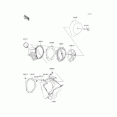 Схема узла: Воздушный фильтр для Kawasaki KX250/ KX252 KX250
