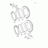 Схема узла: Шина для Kawasaki KL250 KLR250