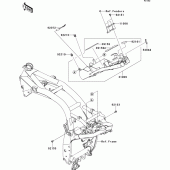 Схема вузла: Battery case для Kawasaki ZR750 Z750 ABS