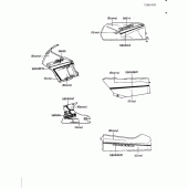 Схема узла: Наклейки (Ebony/gray) для Kawasaki ZX600 Ninja 600R