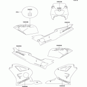 Схема вузла: Decal(red)(zx400-l2) для Kawasaki ZX400 ZXR400