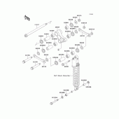 Схема вузла: Підвіска для Kawasaki KLX650 KLX650