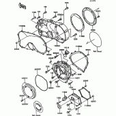 Схема вузла: Engine cover(s) для Kawasaki VN750 VN750 Twin