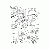 Схема узла: Воздушный фильтр для Kawasaki ZR400 ZRX-II