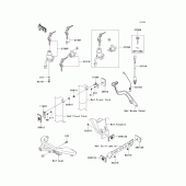 Схема узла: Замок зажигания для Kawasaki KL650 KLR650