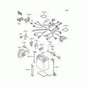 Схема вузла: Електроустаткування для Kawasaki KL250 KL250 Super Sherpa