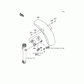 Схема узла: Переднее крыло для Kawasaki EN650 Vulcan S