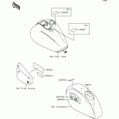 Схема узла: Информационные наклейки для Kawasaki VN1500 VN1500 Classic Tourer