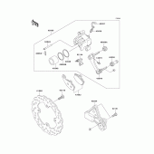 Схема узла: Задний тормоз для Kawasaki ZX1000 Ninja ZX-10R
