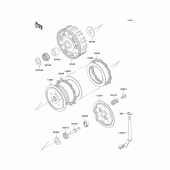 Схема вузла: Зчеплення для Kawasaki VN800 Vulcan 800 Classic