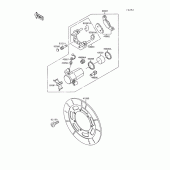 Схема узла: Передний тормоз для Kawasaki VN1500 VN-15