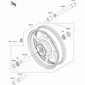 Схема узла: Ступица переднего колеса для Kawasaki VN2000 VN2000 Classic