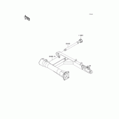 Схема узла: Задний рычаг (Маятник) для Kawasaki VN1600 Vulcan 1600 Nomad