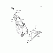 Схема вузла: Рама для Kawasaki KX125