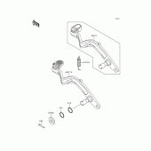 Схема вузла: Лапка гальма для Kawasaki KL650 KLR650