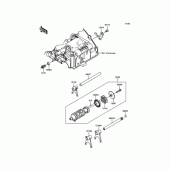 Схема вузла: Копірний вал\Вилки для Kawasaki ER250 Z250 ABS