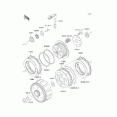 Схема вузла: Зчеплення для Kawasaki KLX300R
