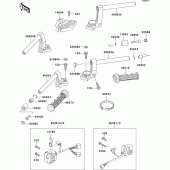 Схема вузла: Кермо & Пульт управління рульовим для Kawasaki ZG1000 1000GTR