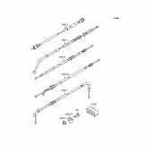 Схема узла: Тросики для Kawasaki KLE500