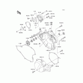 Схема вузла: Engine cover(s) для Kawasaki KX65