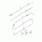 Схема вузла: Троси для Kawasaki ZX600 GPX600R