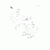 Схема узла: Сиденье для Kawasaki VN1500 Vulcan 1500 Classic