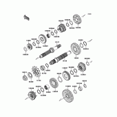 Схема узла: Трансмиссия для Kawasaki KLX250 KLX250