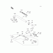 Схема вузла: Вихлопна система для Kawasaki KL250 KLR250