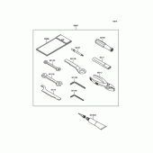 Схема вузла: Набір інструментів для Kawasaki EX250 Ninja 250