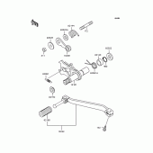 Схема вузла: Перемикач передач для Kawasaki KLX250 D-Tracker