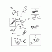 Схема узла: Руль для Kawasaki ZR1100 Zephyr 1100RS