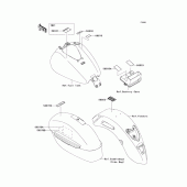 Схема узла: Информационные наклейки для Kawasaki VN1700 VN1700 Classic Tourer