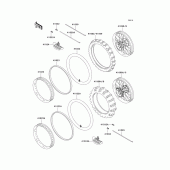 Схема узла: Шины для Kawasaki KX125