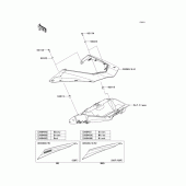 Схема вузла: Side covers для Kawasaki ZX1000 Z1000SX