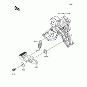 Схема вузла: Педаль гальма для Kawasaki EX650 Ninja 650 ABS