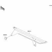 Схема вузла: Chain cover для Kawasaki ZX750 Ninja ZX-7RR