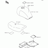 Схема вузла: Інформаційні наклейки для Kawasaki ZR750 Zephyr