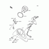 Схема узла: Панель приборов для Kawasaki VN400 Vulcan II