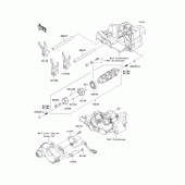 Схема узла: Gear change drum/shift fork(s) для Kawasaki VN1700 VN1700 Classic ABS