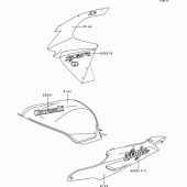 Схема вузла: Decals(blue)(zx900-c1) для Kawasaki ZX900 Ninja ZX-9R