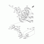 Схема узла: Ступица заднего колеса (A3) для Kawasaki KLX125 KLX125