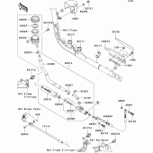Схема узла: Задний тормозной цилиндр для Kawasaki VN2000 VN2000 Classic