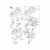 Схема вузла: Meter(s) для Kawasaki ZX1100 Ninja ZX-11