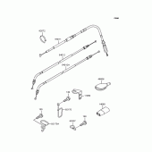 Схема узла: Тросики для Kawasaki KL250 KL250 Super Sherpa