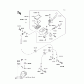 Схема вузла: Передній гальмівний циліндр Kawasaki ZR750 Z750S