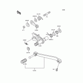 Схема вузла: Перемикач передач для Kawasaki KLX250 D-Tracker