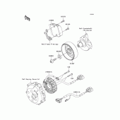 Схема вузла: Генератор для Kawasaki ZX1400 Ninja ZX-14